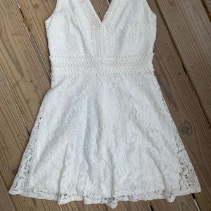 Francesca’s Lace White Dress